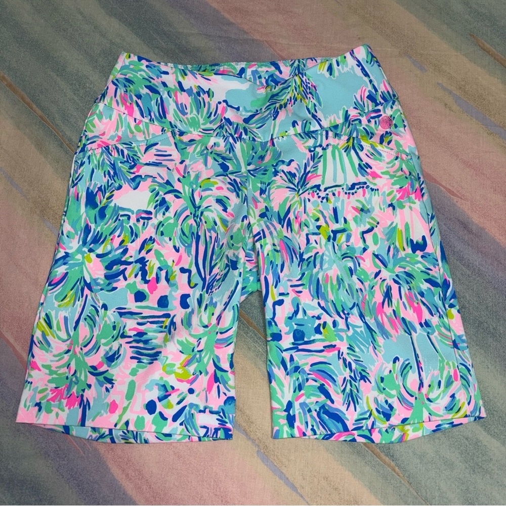 LILLY PULITZER Pull-On Luxletic Reid 9" Shorts size 0